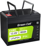 Green Cell LFPGC12V80AH Lítium-vas-foszfát (LiFePo4) 12, 8 V (LFPGC12V80AH)