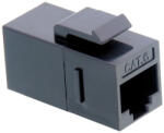 VALUE RJ-45 Keystone Modular Coupler, Cat. 6, unshielded, black (21.99.3003)