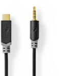 Nedis CCBW65950AT10 audio kábel 1 M USB C 3.5mm Fekete (CCBW65950AT10) - compzone
