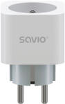 Savio WI-FI smart socket 16A AS-01 White Vezeték nélküli Fehér (AS-01)