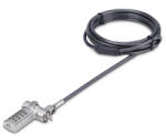 StarTech. com UNIVC4D-LAPTOP-LOCK kábelzár Fekete, Ezüst 2 M (UNIVC4D-LAPTOP-LOCK)