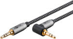 Goobay 65277 audio kábel 0, 5 M 3.5mm TRS Fekete, Ezüst (65277)