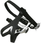 Selection P2r Velgo alumínium országúti-pálya pedál lábtartóval + hevederrel P2R szürke