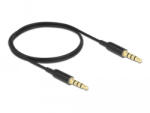 Delock 66075 audio kábel 0, 5 M 3.5mm Fekete (66075)