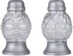 Madona Bec LED din sticlă cu piatra funerară Madonna, 21 cm, argintiu