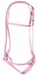 KARLSLUND Hannoveri orrszíjjal ellátott lovagló zablával Karlslund rózsaszín
