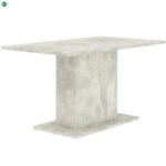 INTERMEBLE Modern Étkezőasztal Beton Színben. THEO 138x80 cm