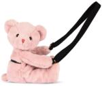 Doudou Jucarie de plus, Doudou, Ursulet, geanta crossbody, Roz, 30 cm (N02004375_001)