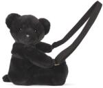 Doudou Jucarie de plus, Doudou, Ursulet, geanta crossbody, Negru, 30 cm (N00004377_001)
