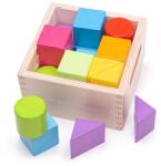 Bigjigs Toys Bigjigs Baby Primul set de cuburi din lemn 17 piese