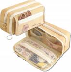  Kétrekeszes Iskolai Tolltartó Kapibara Mintás, Tágas, Multifunkcionális, Cipzáras (Piórnik Szkolny Saszetka Kapibara)