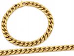 Lovrin Férfi arany páncél karkötő 585 14k 8mm 9.80g 21-es méret masszív (62085014)