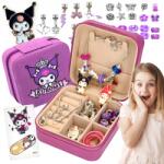 Lewer Kuromi Készlet: Gyöngyök, Alkatrészek Karkötők És Ékszerek Készítéséhez, Charms Díszek (Koraliki Kuromi elemnty do bransoletek Charms)