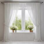 Wisan Pletina szegélyes fátyolfüggöny szett 2x(150x250)cm fehér (5905494535722)