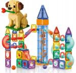  Mágneses Építőkockák 126EL Golyós Pálya Kulodrom Csúszda 131A +ajándék (131A)