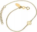 Lovrin Ezüstözött aranyozott 925-ös ezüst karkötő lóhere medállal 1, 11g divatos stílus (Lovrin 53532)