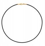 Lovrin Fekete viaszolt nyaklánc zsinór arany 585-ös karabinerekkel ajándéknak is kiváló (61112936)