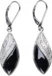 Lovrin Ezüst fülbevaló 925 fekete cirkónia kövekkel 6, 19g Egyedi design ajándékba (Lovrin 49200)