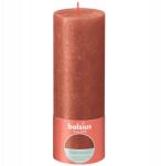 Bolsius Rusztikus, dekorációs gyertya, tönk formájú, Shimmer Borostyán Amber Bolsius, 19 cm (8717847151100)