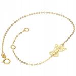 Lovrin Arany karkötő 585, egyetlen lánc angyalkával, divatos minta, ajándék (LOVRIN)