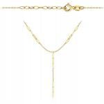 Lovrin Arany nyaklánc 585 14k ovális szemekkel, 2.28g, 42+3cm hosszú, nyakkendő fazon (58719595)