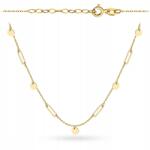 Lovrin Arany nyaklánc 585 14k karika láncszemek 1.75g állítható hosszúság 42+3cm divatos (58718280)