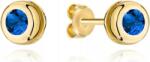 Lovrin Arany fülbevaló 585 zafír kővel, finom, stekkeres, 14K-os (Lovrin 86828)