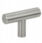 B&B Bútorfogantyú fém rúd ezüst szálcsiszolt fogantyú szekrényhez fiókhoz (G105 BS)