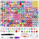  Készlet Karkötők És Nyaklánc Készítéséhez, Diy Gyöngyök Ajándéknak (E)