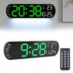  Led óra Digitális Távirányító Ébresztőóra Stopperóra Időzítő Fényerőszabályzó (3115240021212B15SDF)