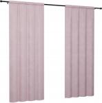 NOW-ART Vélúr függöny szalaggal 140x240 kész függönyök sima nappaliba velvet (ZASŁONKI BUTELKOWA ZIELEŃ GRAFIT)