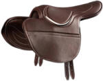 Premier Equine Bőr félkeretes lovas nyereg Premier Equine Racing barna