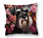  Schnauzer Kutyapárna Ajándék 40x40 puha schnauzer (Poduszka z psem SZNAUCEREM do spania)