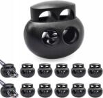 BOTC Zsinór/Gumi Stopper, Rögzítő, Húzó Dupla, 6 mm, 20 db Botc (cord stopper)