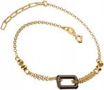 Lovrin Ezüstözött, 925-ös ezüst karkötő téglalap alakú, modern mintával, ajándéknak kiváló (Lovrin 49726)