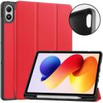 LEATHER cu balamale husă pentru Xiaomi Redmi Pad 2 Pro roșu
