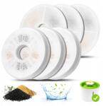  6 darabos macska itatókút szűrő készlet 3 literes virág alakú kisállat itatótálhoz (DaBing-6P)