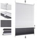 Sekey Pliszírozott Roló Nappal Éjszaka Pliszírozott Dupla Fehér-szürke Sekey 130 X 150 CM (BL-8131)