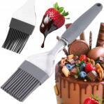 Brunbeste Szilikon Konyhai Ecset Fekete Nyél Hús Sütemény Kenéséhez 24CM (BB-1509)