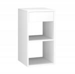 Vicco Éjjeliszekrény Oldalsó Asztal 1 Fiókkal És Nyitott Polcokkal Klasszikus Kicsi (MOBEL 4239 STABILNA PRAKTYCZNA)