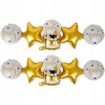  Léggömb lánc csillag arany girland léggömbök Party levegő