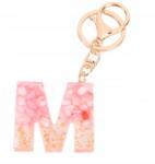  Műgyanta kulcstartó/táskadísz M betű (brelok M)