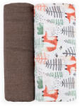  P&M Bambusz muszlin 2db-os kifogó szett 120×120 cm - Forest Fox