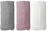  Muszlin Pelenka Prémium Pelenka Szett 3db 60x75cm (ZESTAW 3szt. 60x75cm: BARWA SZARA BRU RÓŻ, BI)