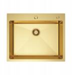 Melanstar Mosogató 60x50 cm Arany Pvd Acél Szifonnal (MEL6050G)