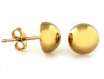 Lovrin Arany fülbevaló 585 14kt fényes félgömbök stekkeres elegáns ajándék (Lovrin)