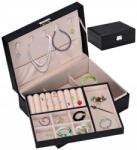 EdiBazzar Nagy Ékszerrendszerező Doboz Ékszeresláda Fekete Tágas Tároló (5905884089989)