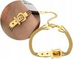 EdiBazzar Arany sebészeti acél karkötő 18K aranyozott (BRANSOLETKA ZE STALI CHIRURGICZNEJ 316L)