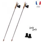 GUIDETTI Nordic walking bot. 130 CM barna|fehér