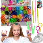 Lewer Gumikarikák Karkötők Készítéséhez Nagy Szett 2500 Darabos XXL Gyerekeknek (biżuteria rękodzieło)